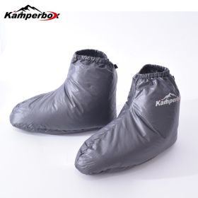 Kamperbox Down Slippers Down Socks Camping Down Boots Sleeping Bags Camping Down Socks AQ3 (Color: Grey)