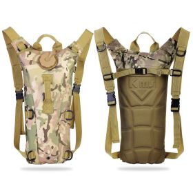1Pc 3L Tactical Hydration Pack  Water Bladder Adjustable Water Drink Backpack For Hiking Cycling Climbing Running (Option: Military)