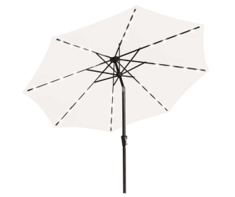 Nix KS All-Iron Lamp Beads Pillar Umbrella 9-8-38- Off-White (Option: Cream White9 FT)
